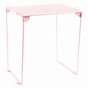 U Brands Locker Style 12" Tall Shelf, Durable Metal, Holds up to 50 lbs - Pink